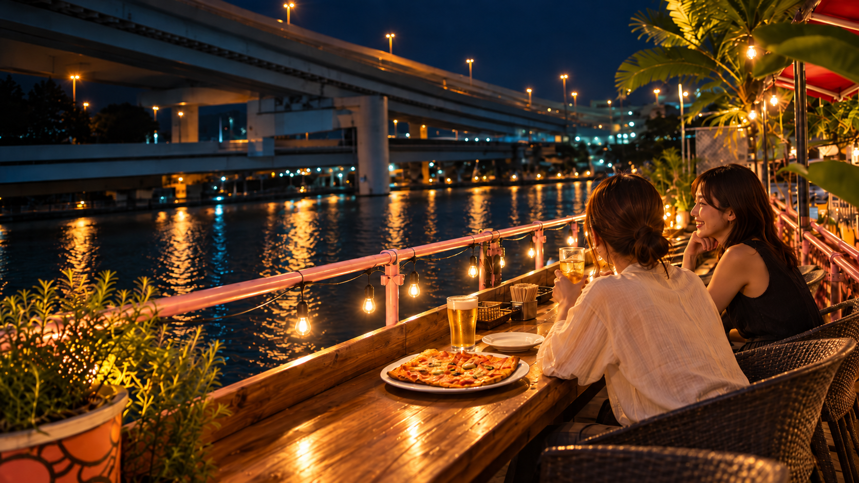 SEASIDE GARDENのテラス・カウンター席